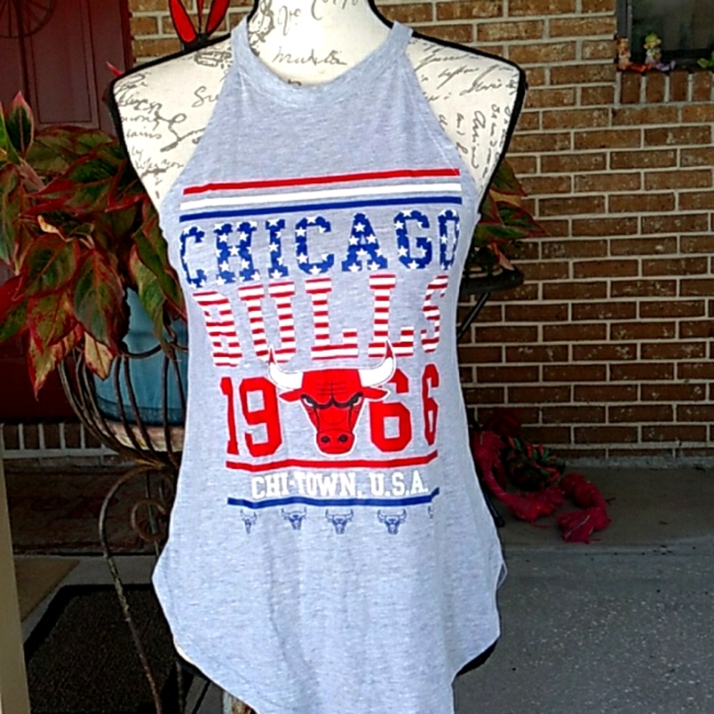 NBA Chicago Bulls Tank Top Gray Size XS